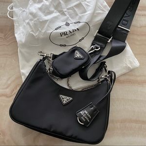 Nylon Re-Edition 2005 shoulder bag black